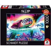 Puzzle 1000 piese, Testoasa neon, Schmidt