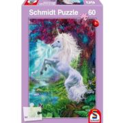Puzzle 60 piese, Unicorn in Gradina Fermecata, Schmidt