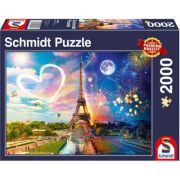 Puzzle Schmidt: Zi si Noapte - Paris, 2000 piese