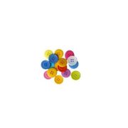 Accesorii creatie - nasturi mari plastic, diverse culori, 20mm, set 20 buc, Colorarte