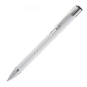 Pix cu bila Office-Cover Cosko, 1. 0mm, cu mecanism, pentru personalizare, corp metalic alb