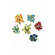 Accesorii creatie - trandafiri textil, diverse culori, de cusut, set 15 buc, Colorarte, RIB1005