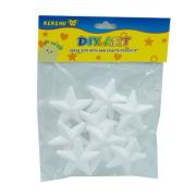 Accesorii creatie - polistiren - stea, alb, 5cm, set 10 buc, Colorarte