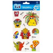 Abtibilduri - monstruleti, set 13 buc, Sticker Boo, 493717