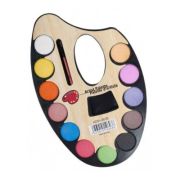 Acuarele Cnx, cu paleta pictura, 12 culori, PVC, KDS8028