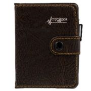 Agenda A7 nedatata CNX Lizy 4407 / 82100, 80 pagini, coperta imitatie piele maro, cu capsa