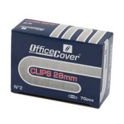 Agrafe birou Office Cover, metalice, 28mm, argintii, cutie 70 buc