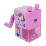 Ascutitoare mecanica CNX 612, 1 orificiu, 6mm, cu manivela, plastic, roz