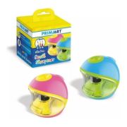 Ascutitoare electrica Prima Art, alimentare 2 baterii AA neincluse, 1 orificiu, 7-8mm, plastic, roz / bleu