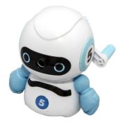 Ascutitoare mecanica CNX 8919 A38, 1 orificiu, 6-8mm, model robot, cu manivela, plastic, alb