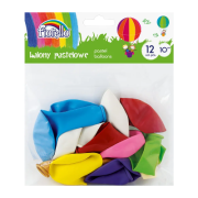 Baloane aniversare Fiorello, 25. 4cm, diverse culori pale, 170-2453, set 12 buc