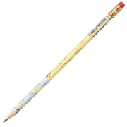 Creion grafit Koh-I-Noor, HB, corp rotund, cu guma de sters, forme geometrice