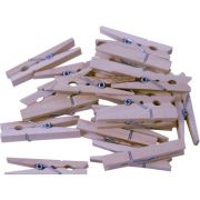 Accesorii creatie - lemn - carlig, natur, 4.5cm, set 20 buc, Colorarte