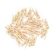 Accesorii creatie - lemn - carlig, natur, 3cm, set 28 buc, Colorarte