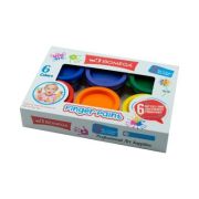 Culori tempera CNX Finger Paint, 6x30 ml/borcan, 4004-2