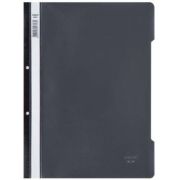 Dosar cu sina Noki, plastic, diverse culori, 2 perforatii pentru arhivare, eticheta interschimbabila pe cotor - negru