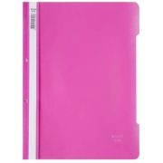 Dosar cu sina Noki, plastic, diverse culori, 2 perforatii pentru arhivare, eticheta interschimbabila pe cotor - roz inchis