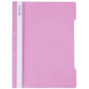 Dosar cu sina Noki, plastic, diverse culori, 2 perforatii pentru arhivare, eticheta interschimbabila pe cotor - roz