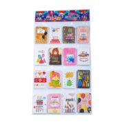 Felicitari CNX 8406, mini HappyBirthday, 6. 7x9. 4cm, set 128 buc