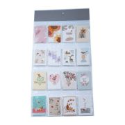 Felicitari CNX BB-8490, mini model inima, pasare, cerb, 6. 7x9. 4cm, set 128 buc