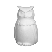 Accesorii creatie - polistiren HD - bufnita, alb, 11x15x9.5cm, Colorarte