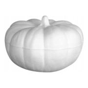 Accesorii creatie - polistiren HD - dovleac, alb, 12.5x8.5x12.5cm, Colorarte