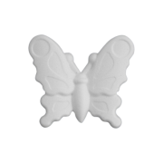 Accesorii creatie - polistiren HD - fluture, alb, 1.3x11x12cm, Colorarte