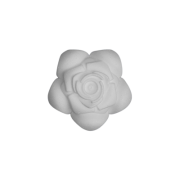 Accesorii creatie - polistiren HD - trandafir, alb, 9x3x9cm, Colorarte