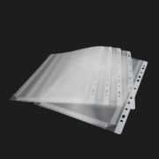 Folie de protectie Noki 4861, A4, portret, 170 microni, plastic, transparent, cu perforatii, cu burduf, set 25 buc