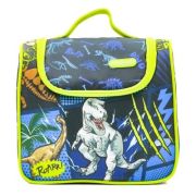 Geanta pranz Keyroad, 22cm, albastru cu verde, KR973131