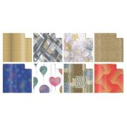 Hartie ambalat cadou Sadoch, rola 70x200cm, diverse modele, culori metalizate