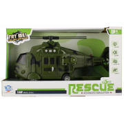 Elicopter militar MegaCreative 523953, 28cm, cu sunete si lumini, plastic, verde, 3+ ani