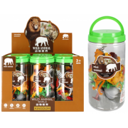 Jucarie figurine animale salbatice savana MegaCreative animal World, 524630, borcan