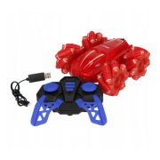 Masina cu telecomanda MegaCreative Climber 360 499007, 15cm, cu sunet si lumini, necesita baterii 2xAA, plastic, rosu, 6+ ani