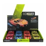 Jucarie masina Nascar nr. 64 MegaCreative 567044, 16 cm, 16x4x7cm, culori fluo, pvc, +3ani