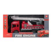 Jucarie masina pompieri, scara retractabila MegaCreative 549678, 23x12x8cm, telecomanda+3ani
