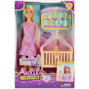 Jucarie papusa + bebelus Anlily 29cm, 25x33x9cm, 3+ ani, MegaCreative, 544399