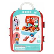 Jucarie set bucatarie, tip ghiozdan MegaCreative, 501203, 17x26x11cm, +3 ani, 27 piese