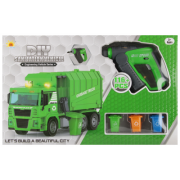 Jucarie set camion gunoi + accesorii, 45x28x10cm, MegaCreative, 543858