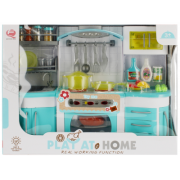 Jucarie set mobila bucatarie + accesorii MegaCreative, 481579, 35x29x9cm, 2 baterii AA incluse, +3 ani