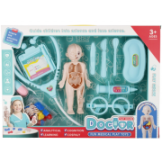 Jucarie set trusa medicala (stetoscop, schelet uman + accesorii) MegaCreative, 524066 10x19x5cm, pvc