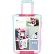 Set de joaca 4 in 1 - stand cosmetice tip troller - accesorii diverse incluse, MegaCreative 483207, 3+ ani