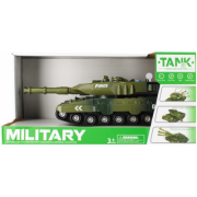 Tanc militar cu sunete si lumini MegaCreative 523020, 30cm, plastic, verde, 3+ ani