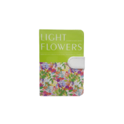 Jurnal A6 CNX Light Flowers 9601-1L, 200 pagini, coperta carton, cu magnet