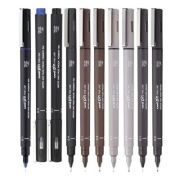 Liner UNI PIN-200, pe baza de apa, varf normal 0. 5 mm, gri inchis