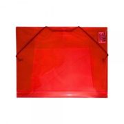 Mapa plastic CNX, cu elastic, A4, 38 microni, rosu