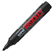 Marker permanent UNI Prokey PM-122, varf rotund, 1. 8-2. 2mm, negru
