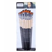 Pensula Cnx Corot 802, varf lat oblic, nr. 1-16, set 9 buc