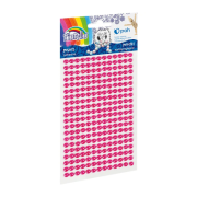 Accesorii creatie - perle plastic, roz, 3mm, set 260 buc, Fiorello, GR-PS162-8 / 170-2580