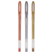 Pix cu gel Uni-ball Signo Noble Metal UM-120NM, 0.8mm, cu capac, culori metalizate